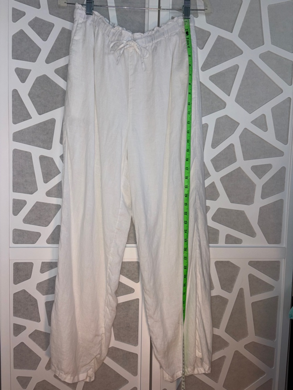 J. Crew Soleil White Linen Pants